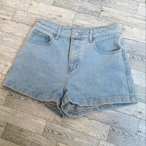 PacSun Women's Light Indigo Denim Mom Shorts Size 27